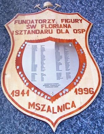 Fundatorzy Figury Św. Floriana i Sztandaru